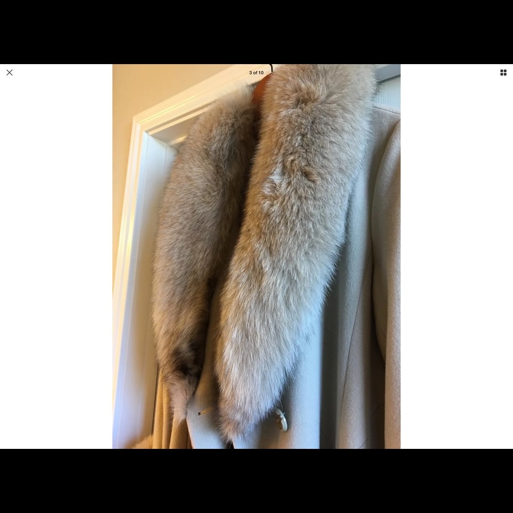Marvin Richards New Lambswool and Fox Fur Coat